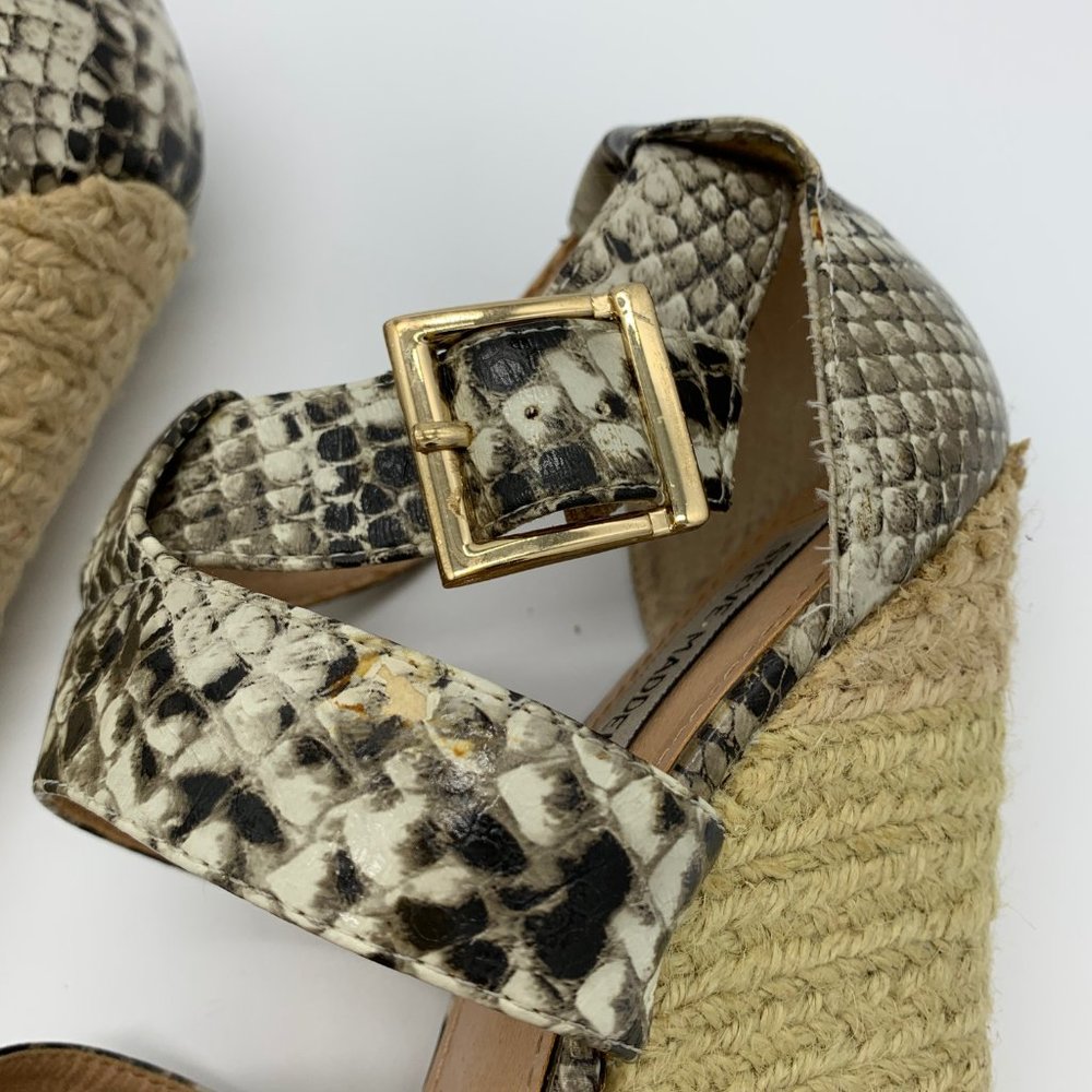 Steve Madden Kloudd Wedge Snake Print Sandals - image 3